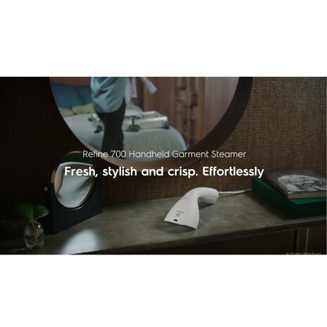 1400瓦 極淨呵護700 兩用手持式蒸氣掛燙機 (燕麥白)