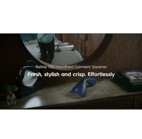 1300瓦 極淨呵護700 兩用手持式蒸氣掛燙機 (迷霧藍)