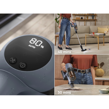 「智」動調節吸力 清潔省力長續航